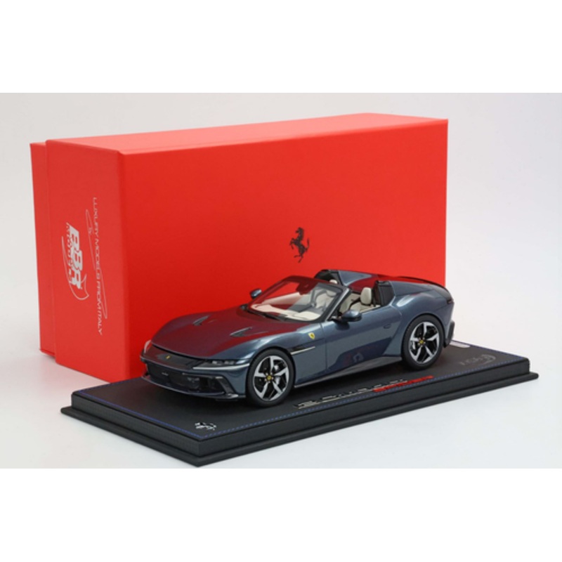 1/18 BBR Ferrari 12 Cilindri Spider (Blue Rome) Car Model