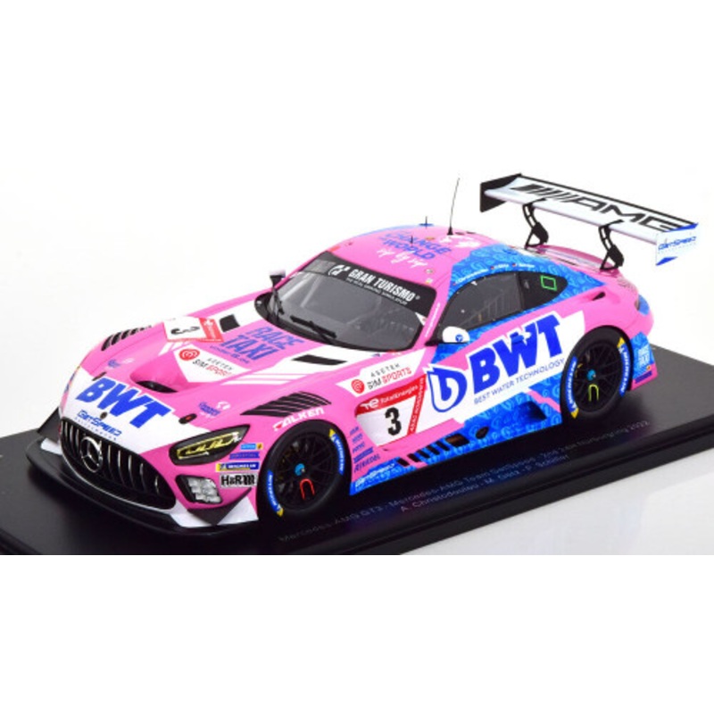 1/18 Spark 2022 Mercedes-Benz AMG GT3 #3 2nd 24h Nrburgring Mercedes-AMG Team GetSpeed BWT Adam Christodoulou, Maximilian Gtz, Fabian Schiller Car Model