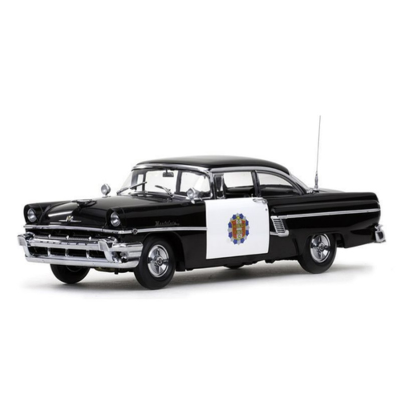1/18 Sunstar Platinum 1956 Mercury Montclair Hard Top Police Diecast Car Model