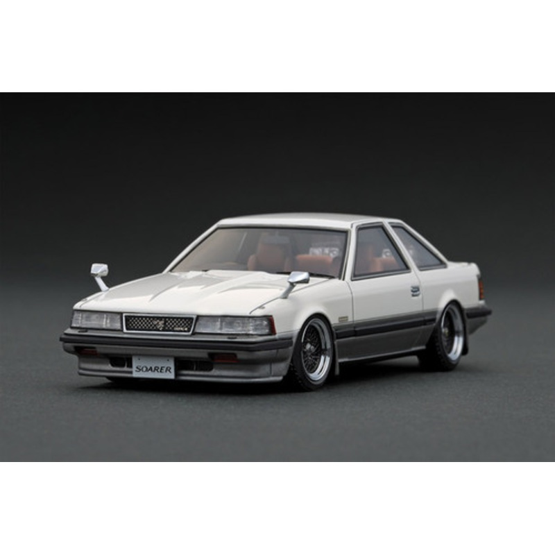 1/43 IG Ignition Model Toyota Soarer 2800GT Limited (Z10) White/Gold Car Model
