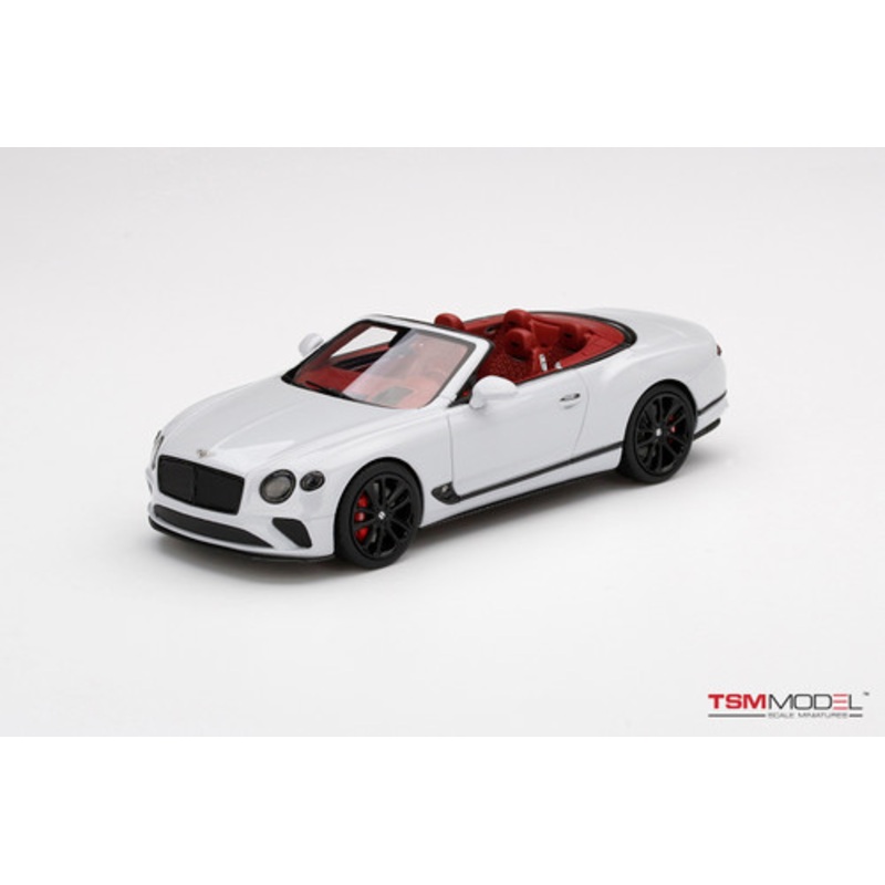 1/43 TSM Bentley Continental GT Convertible ICE White Resin Car Model
