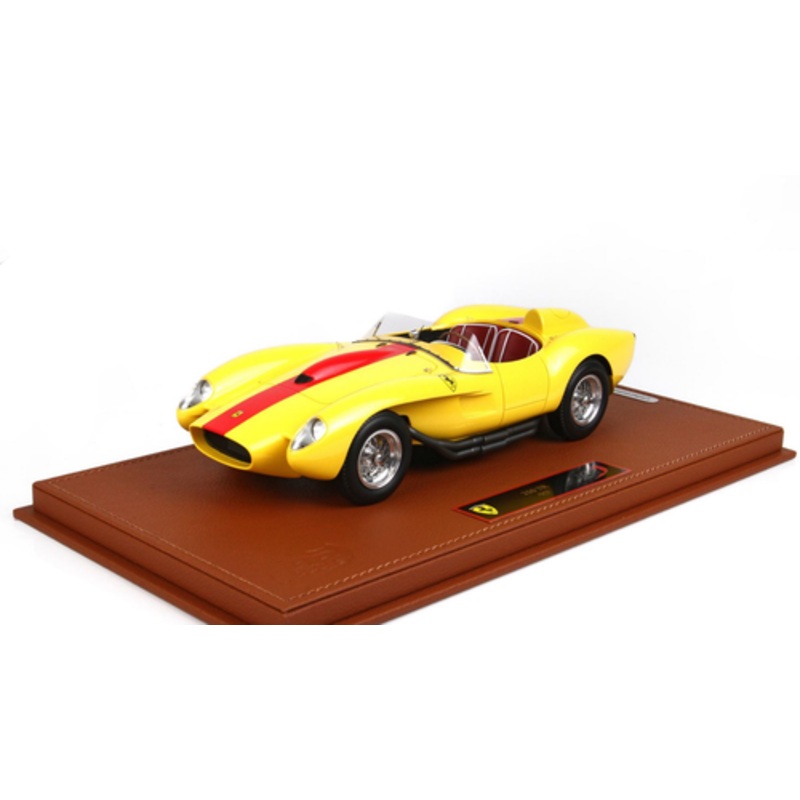1/18 BBR 1957 Ferrari 250 Testarossa (Yellow with Red Stripe) Resin Car Model Limited 100 Pieces