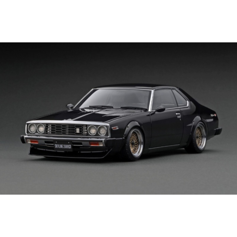 1/18 Ignition Model Nissan Skyline 2000 GT-ES (C210) Black (Limit 80 Pieces)