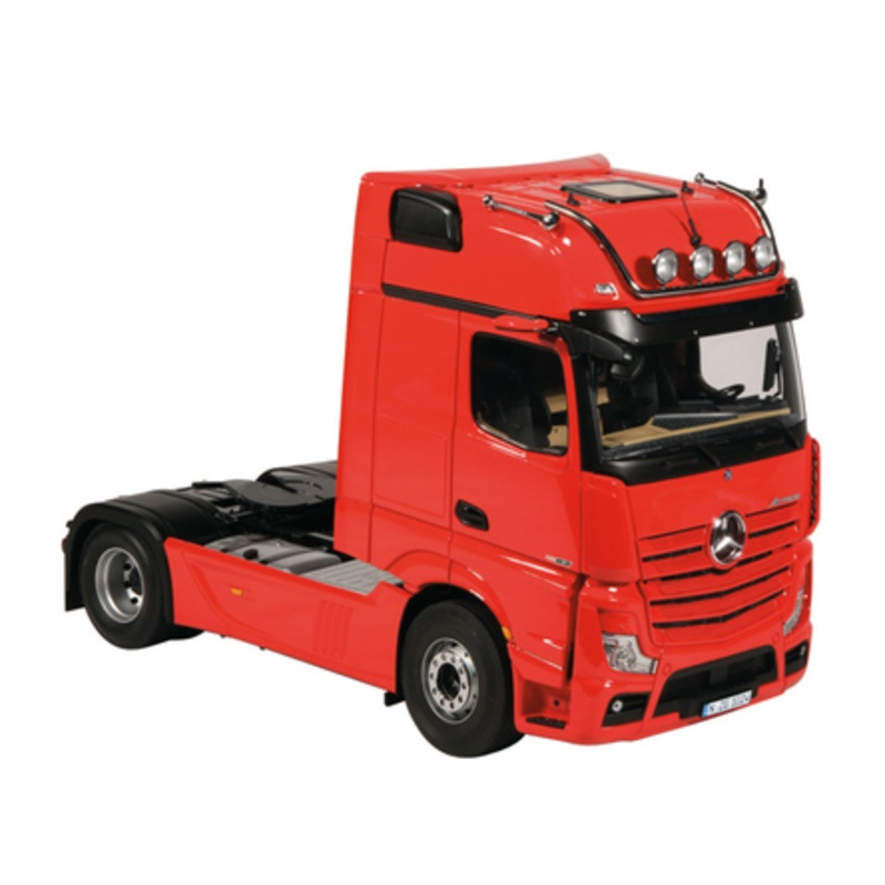 1/18 NZG Mercedes-Benz Actros GigaSpace 4x2 (Fire Red) with Lighting Diecast Car Model