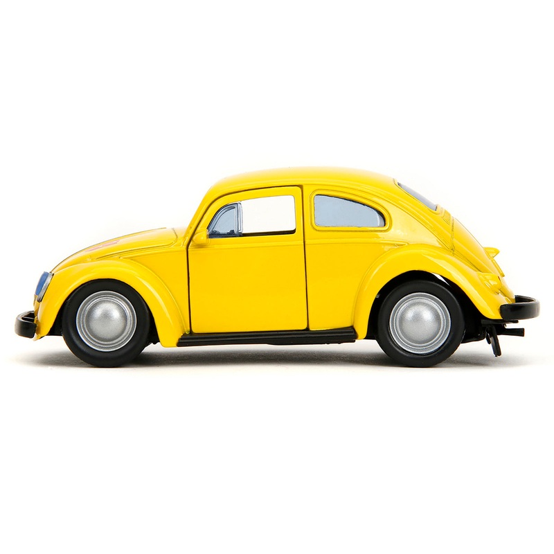 Volkswagen Beetle "Bumblebee" Yellow "Transformers" "Hollywood Rides" Series 1/32 Diecast Model Car by Jada
