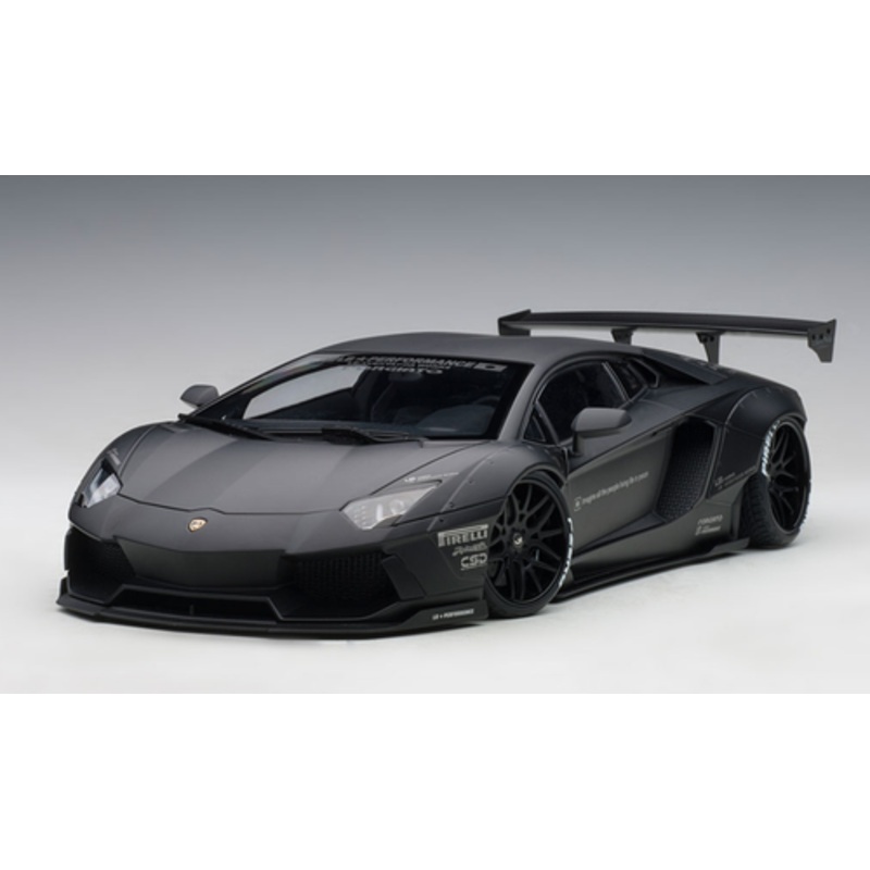 1/18 AUTOart Lamborghini Aventador Liberty Walk LB-Works (Matte Black) Car Model