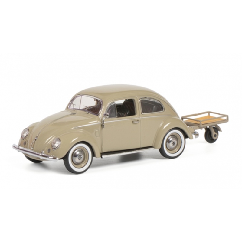 1/43 Schuco Volkswagen VW Beetle Kfer w. Auto Porter Diecast Car Model