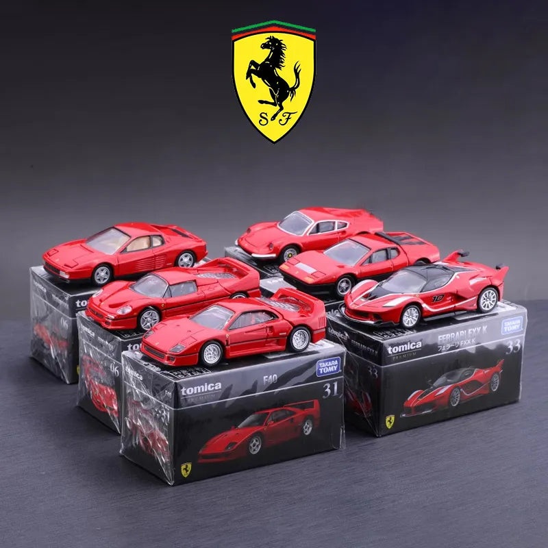 TOMY Ferrari F40 Roma SF90 SP3 Ferrari F8 ENZO F355 F50 Laferrari 512BB Diecast Model SP3 Red