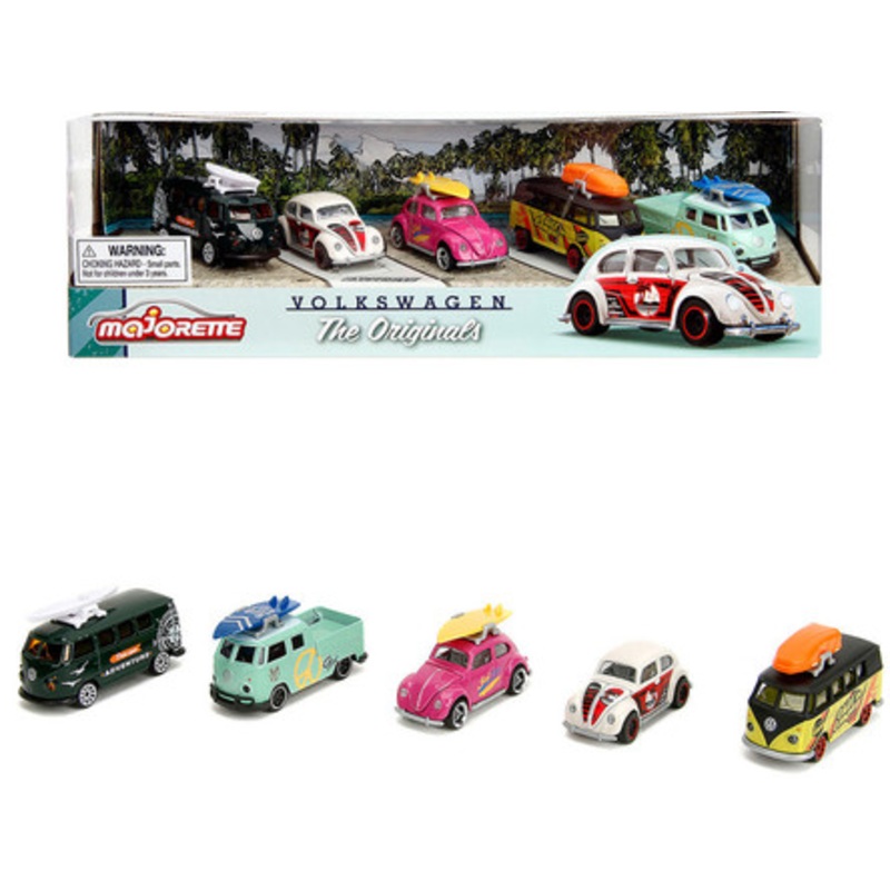 Volkswagen The Originals (2024) 5 piece Set 1/64 Diecast Model Cars by Majorette