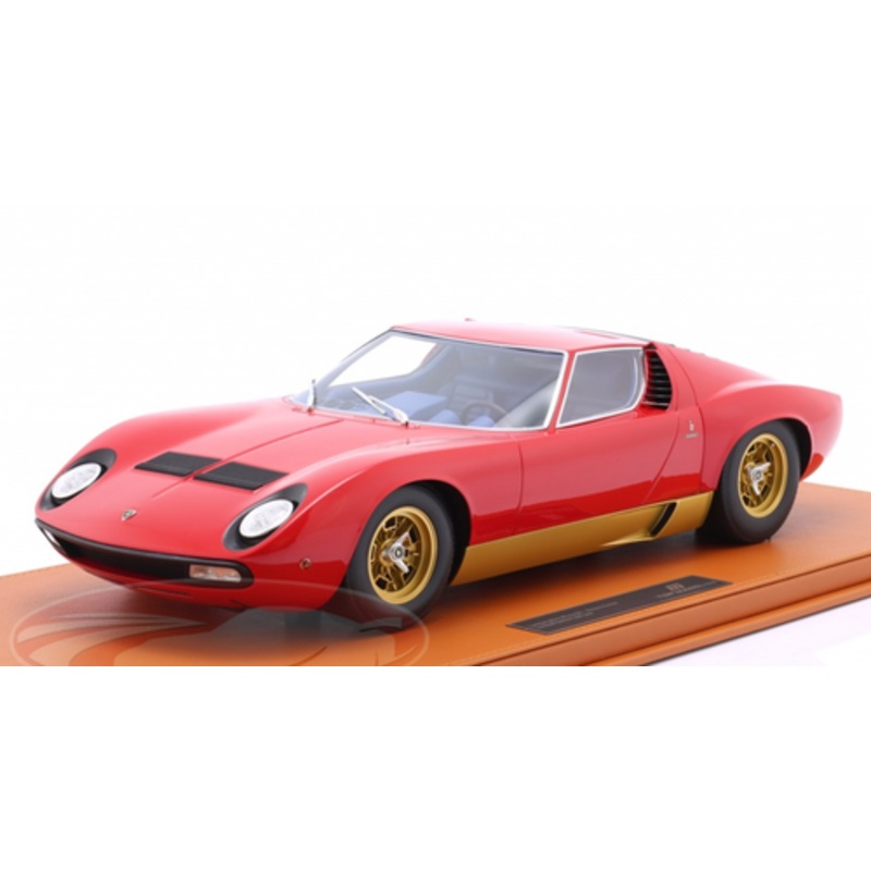 1/12 TopMarques 1971 Lamborghini Miura SV (Skoda Red) Car Model
