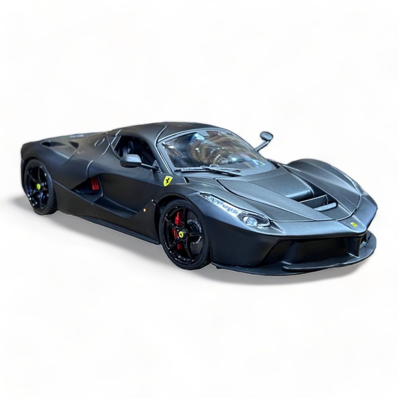 1/18 Diecast Ferrari LaFerrari Black Bburago Signature Series Model Car