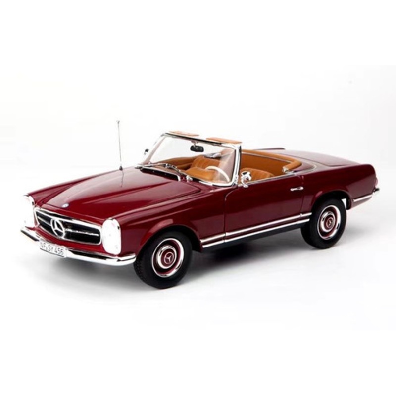1/18 Norev 1963 Mercedes-Benz Mercedes 230 SL 230SL (Dark Red) Diecast Car Model