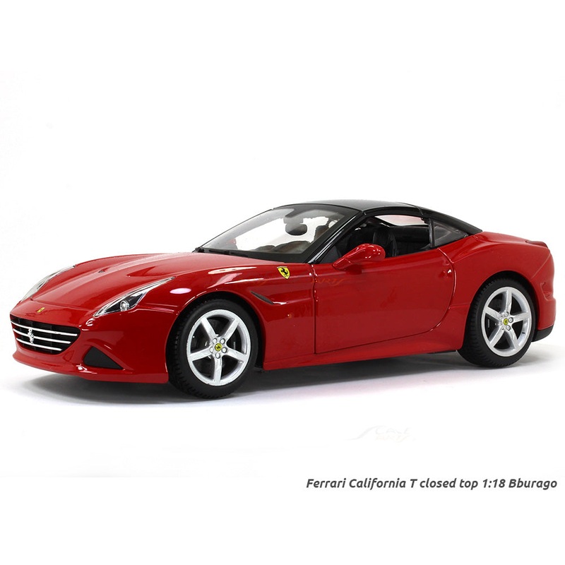 Ferrari California T closed top 1:18 Bburago diecast Scale Model car