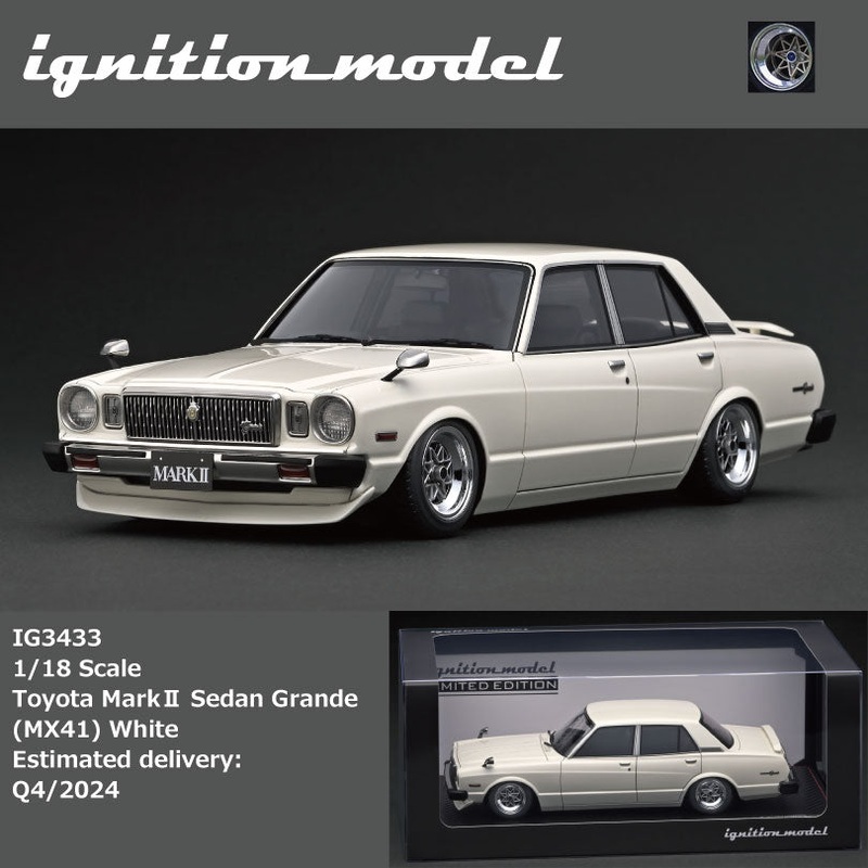 [Preorder] Ignition Model 1:18 Toyota Mark Sedan Grande (MX41) White