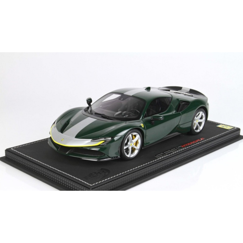 1/18 BBR Ferrari SF90 Pack Fiorano (Verde Abetone Green) Resin Car Model Limited 48 Pieces