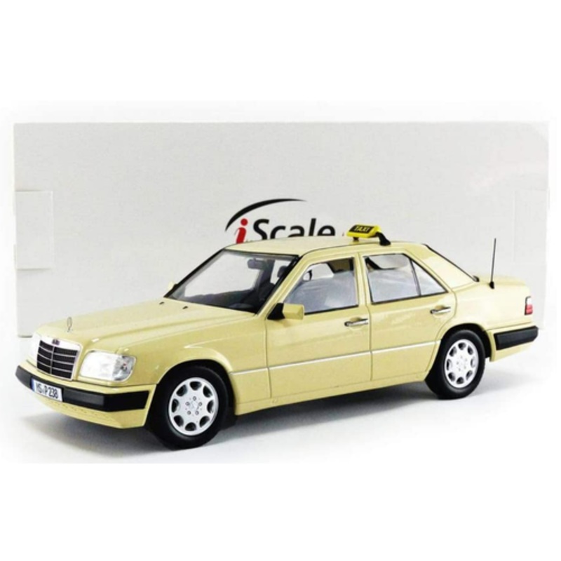 1/18 iScale 1989 Mercedes-Benz E-Class (W124) Taxi Diecast Car Model