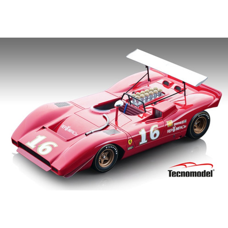 1/18 Tecnomodel 1969 Ferrari 612 Can-Am Riverside #16 Chris Amon Resin Car Model