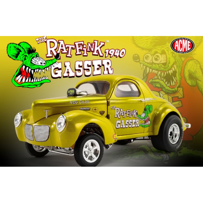 1/18 ACME Rat Fink 1940 Gasser Diecast Car Model Limited