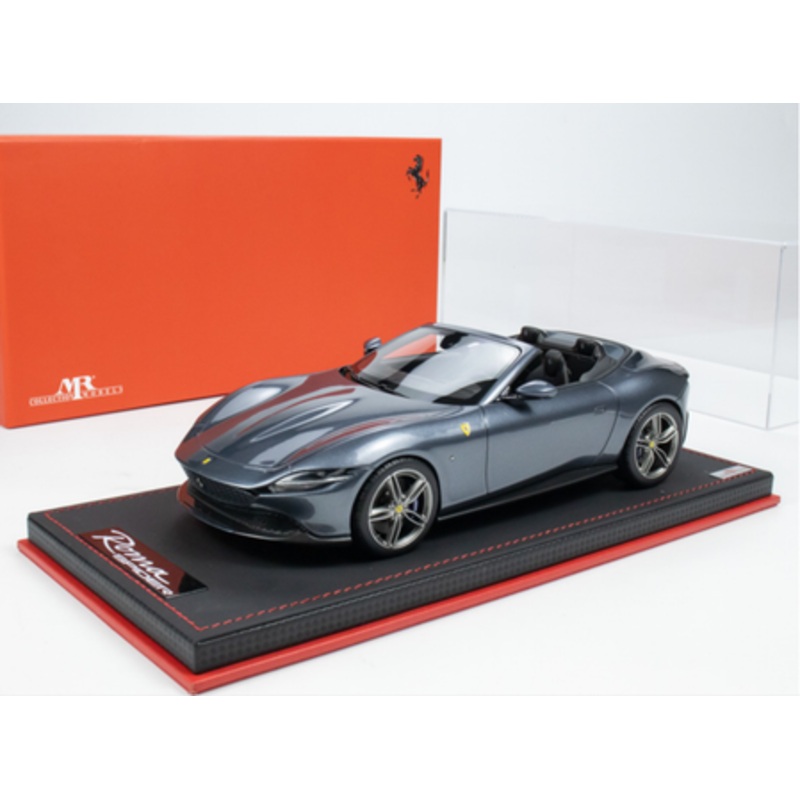 1/18 MR Collection Ferrari ROMA 2023 Convertible sports car model Roman Blue