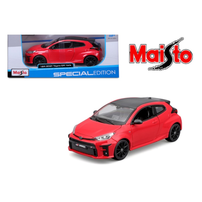 1/27 Maisto 2021 Toyota GR Yaris (Red) Special Edition Diecast Car Model