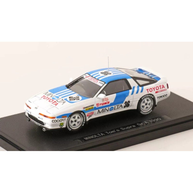 1/43 Ebbro 1990 Toyota MA Supra Turbo-A #36 JTCC Toyota Team TOM's Hitoshi Ogawa, Masanori Sekiya Car Model