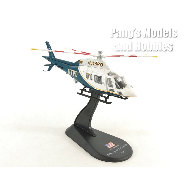 A119 AW119 Koala NYPD Helicopter - 1/72 Scale Diecast Helicopter Model