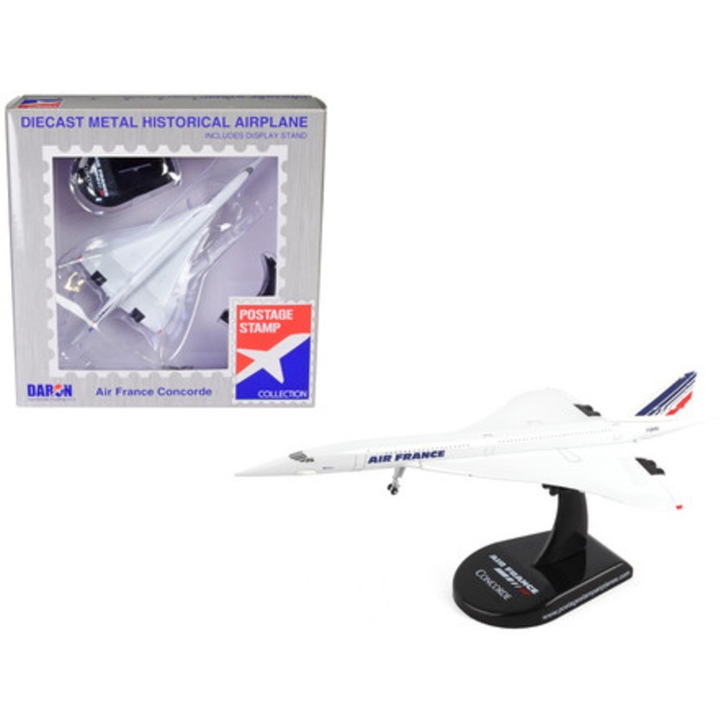 BAC Concorde Passenger Aircraft "Air France" 1/350 Diecast Model Airplane by Postage Stamp