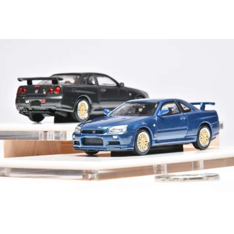 [Preorder] Stance Hunters 1:64 Nissan Skyline GT-R R34 (2 Colours) Blue