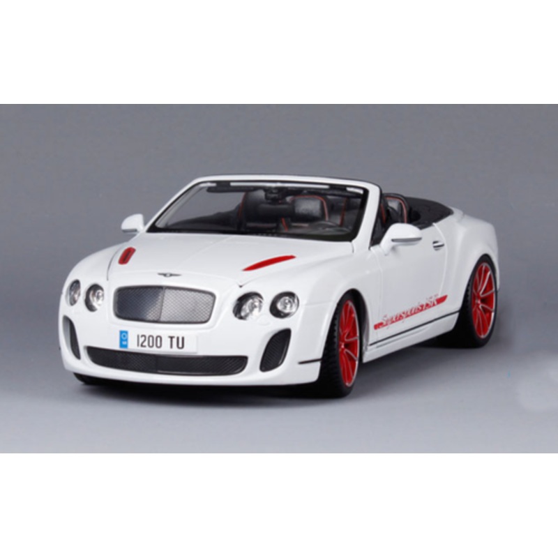 1/18 Bburago 2012 2013 Bentley Continental Supersports ISR Convertible (White) Diecast Car Model