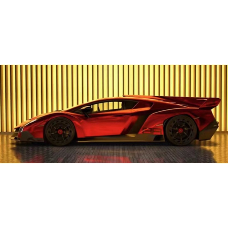 1/18 HH Model Lamborghini Supercar Veneno Series Gun Metallic Red