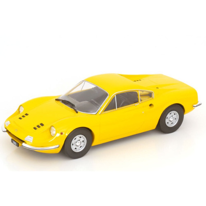 1/18 ModelCarGroup 1969 Ferrari Dino 246 GT (Yellow) Diecast Car Model