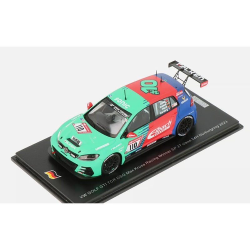 1/43 Spark 2023 VW Golf GTI TCR DSG #110 24h Nrburgring Max Kruse Racing Emir Aar, Matthias Wasel, Max Partl, Benjamin Cartery Car Model