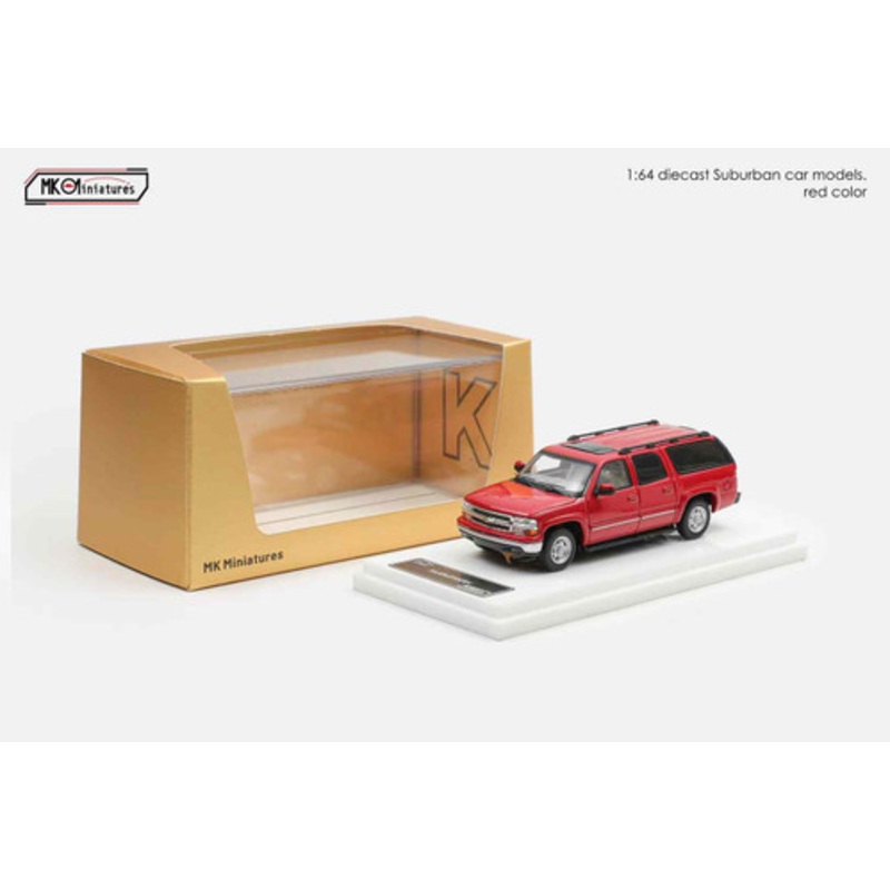 1/64 MK Miniatures 2003 Chevrolet Suburban (Red) Diecast Car Model