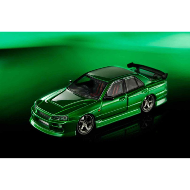 1/64 Mortal Nissan Skyline GT-R GTR R34 Uras ER34 (Green Metallic) Car Model