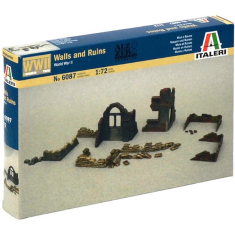 Walls And Ruins 1/72 Kit 1:72 Scale Plastic Model Kit by Italeri