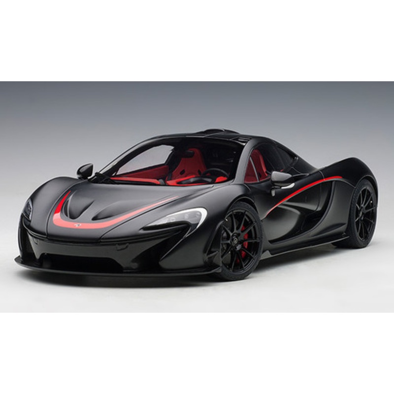 1/12 AUTOart McLaren P1 (Matte Black with Red Accents) Car Model