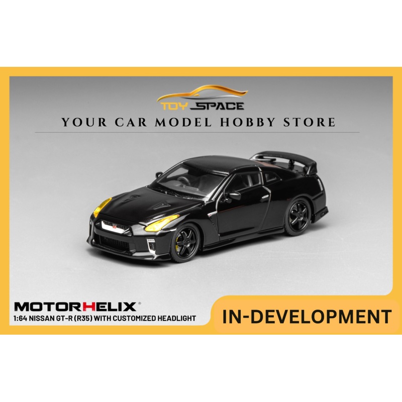 [MOTORHELIX] 1:64 Nissan GT-R (R35) With Customized Headlight