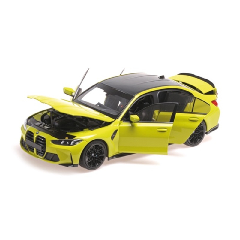 1/18 Minichamps 2024 BMW M3 G80 (Yellow) Diecast Car Model