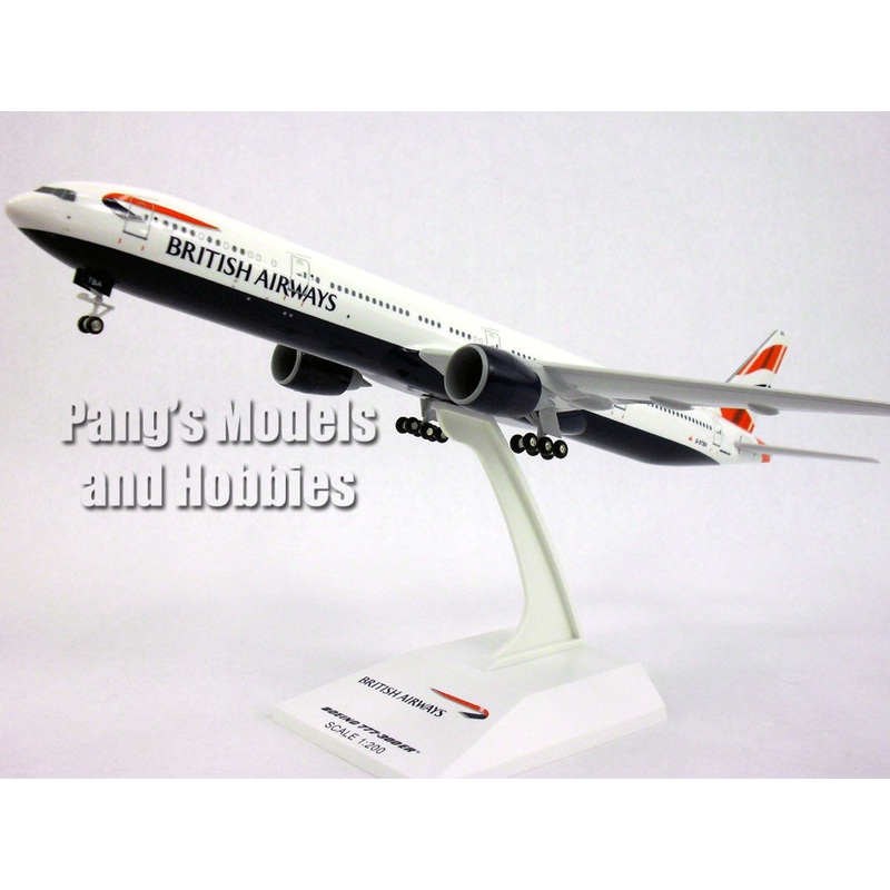 Boeing 777-300ER (777-300, 777) British Airways 1/200 Scale by Sky Marks