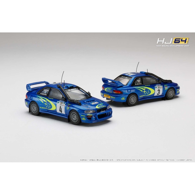 [Preorder] Hobby Japan 1:64 SUBARU IMPREZA WRC 2000 (SAFARI) (2 Versions) HJR646041E/HJR646041F SUBARU IMPREZA WRC 2000 #3 (SAFARI)