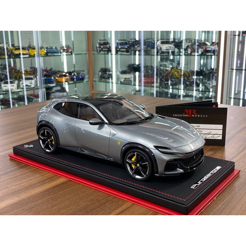 1/18 Resin Model - Ferrari Purosangue Grigio Titanio by MR Collection