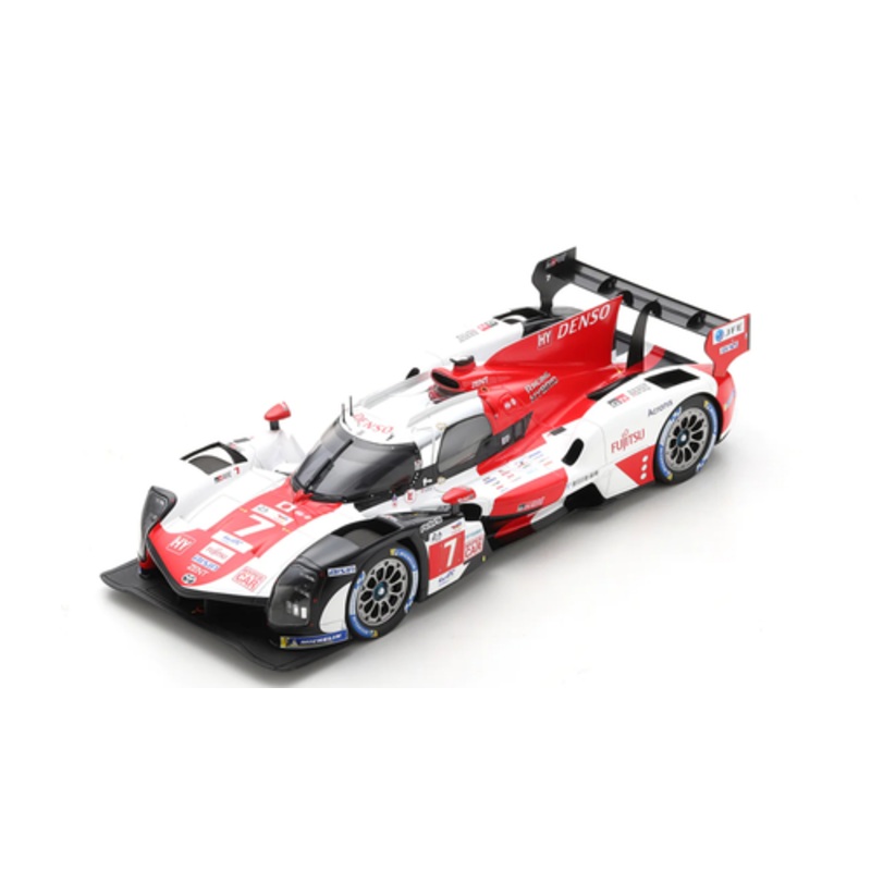 1/18 Spark 2022 Toyota GR010 Hybrid #7 2nd 24h LeMans Toyota Gazoo Racing Mike Conway, Kamui Kobayashi, Jos Maria Lpez Car Model