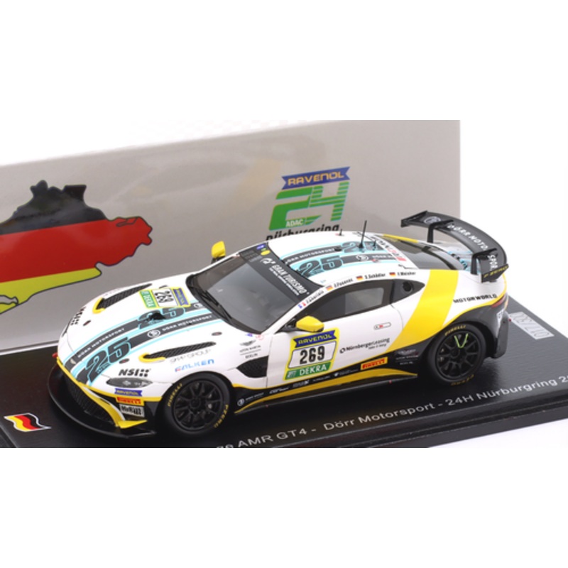 1/43 Spark Aston Martin Vantage AMR GT4 No.269 Drr Motorsport 24H Nrburgring 2024 P. Charlaix - F. Weishar - S. Schdler - P. Posavc Car Model