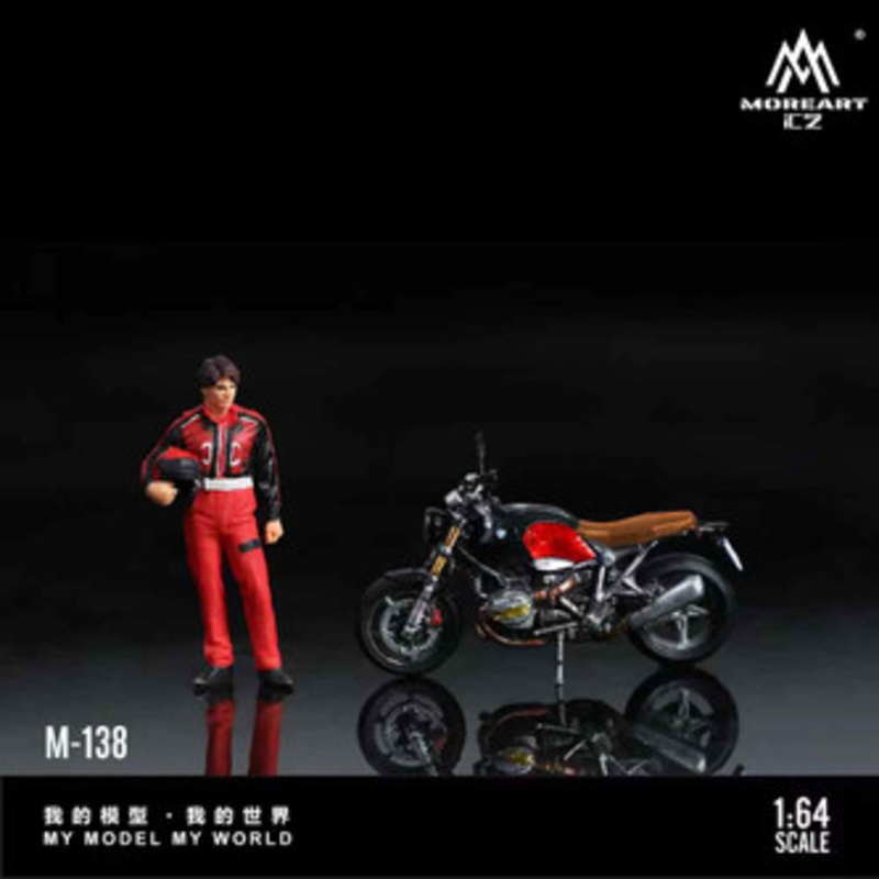 1/64 MoreArt BMW R nineT Motorcycle with Figure