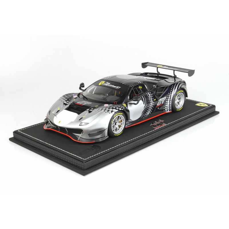 Ferrari - 488 GT - 1:18 - Livrea Blu Nart - With Plexi Showcase - BBR