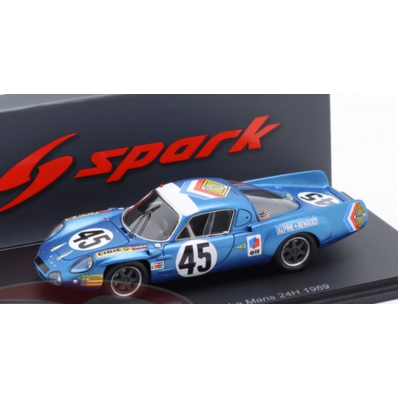 1/43 Spark Alpine A210 No.45 Le Mans 24H 1969 J-C. Killy- B. Wollek Car Model