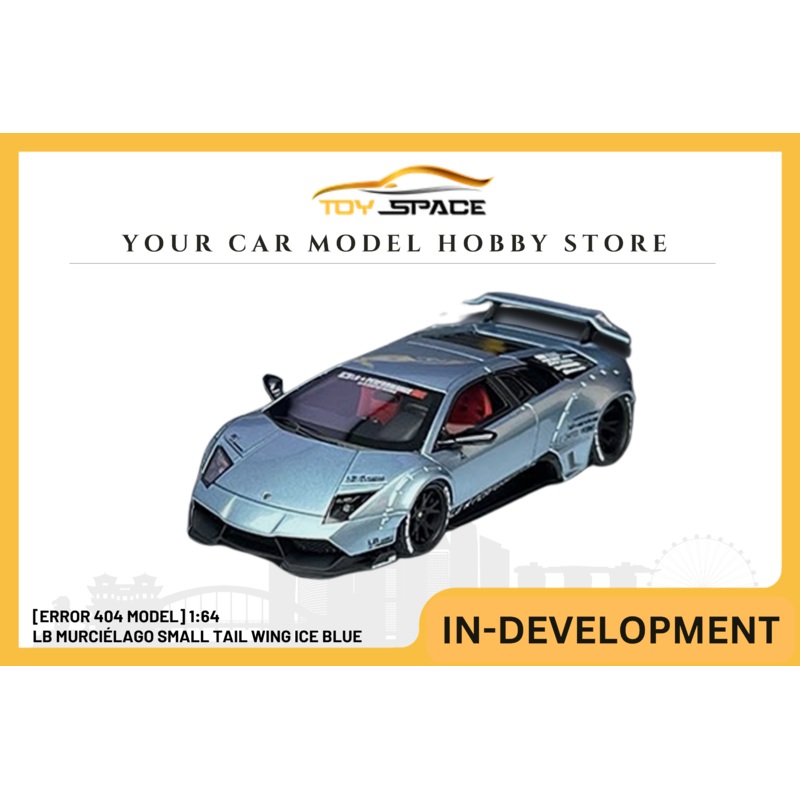 [ERROR 404 MODEL] 1:64 LB Murcilago Small Tail Wing Ice Blue
