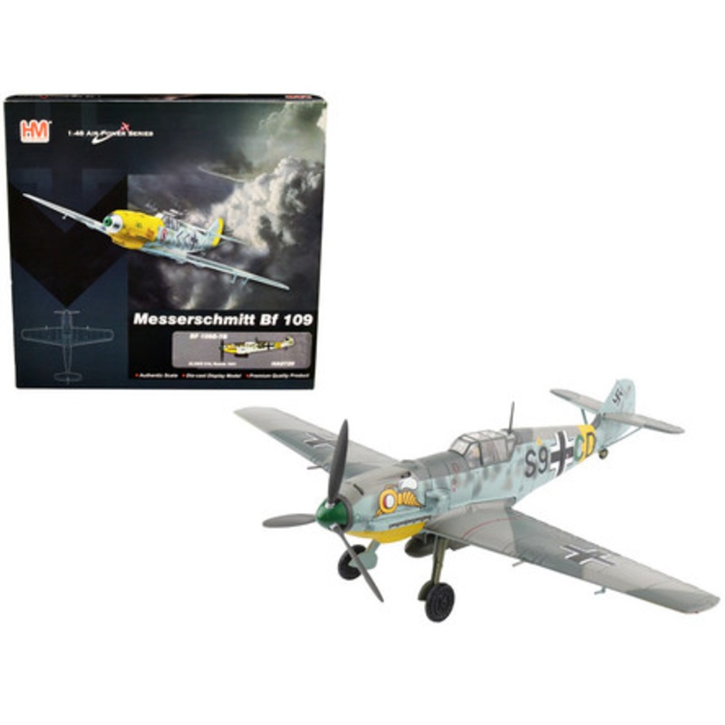 Messerschmitt Bf 109E-7B Fighter Aircraft "III./SKG 210 Russia" (1941) "Air Power Series" 1/72 Diecast Model by Hobby Master