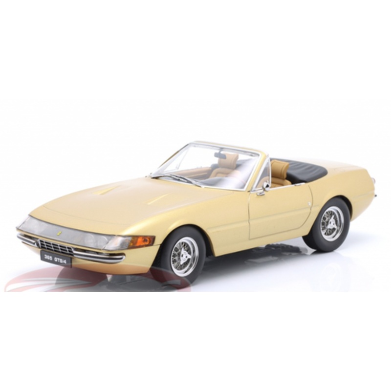 1/18 KK-Scale 1969 Ferrari 365 GTS/4 Daytona Cabriolet 1. series US version (Gold Metallic) Car Model