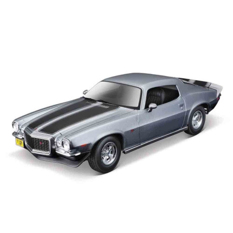 1/18 Maisto 1971 Chevrolet Camaro (Grey with Black Stripes) Diecast Car Model